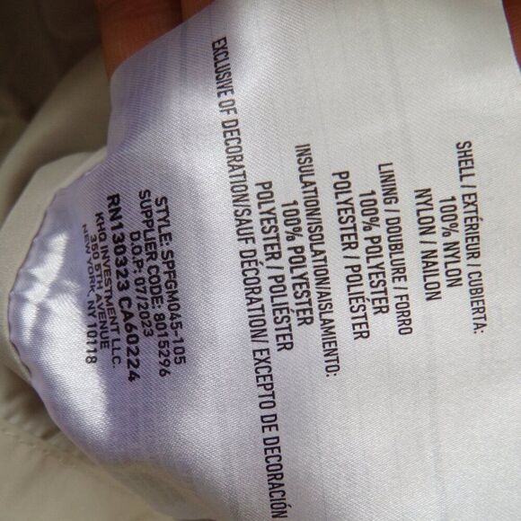 NWT Spyder cream puffer jacket M - Picture 9 of 10